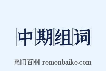 中期组词是什么意思的图片